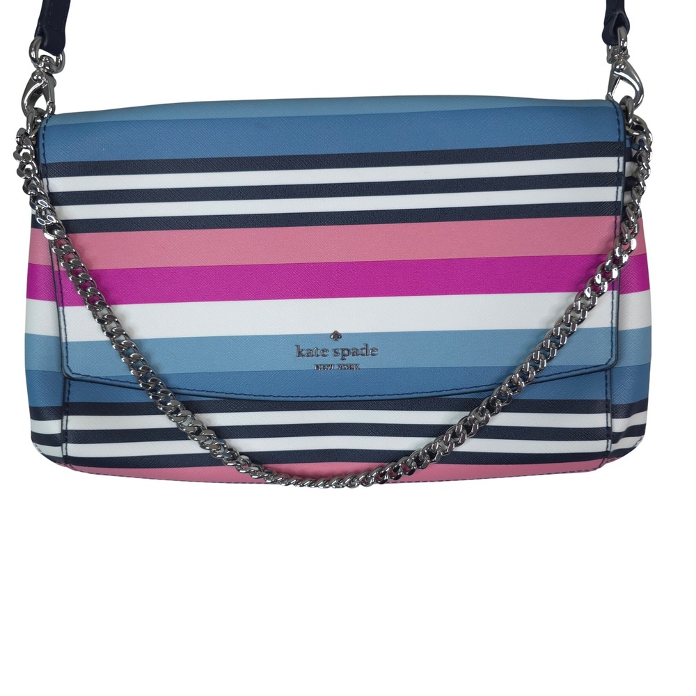 Kate Spade Laurel Way Greer Crossbody Bag Small Sunrise Multi Saffiano Leather